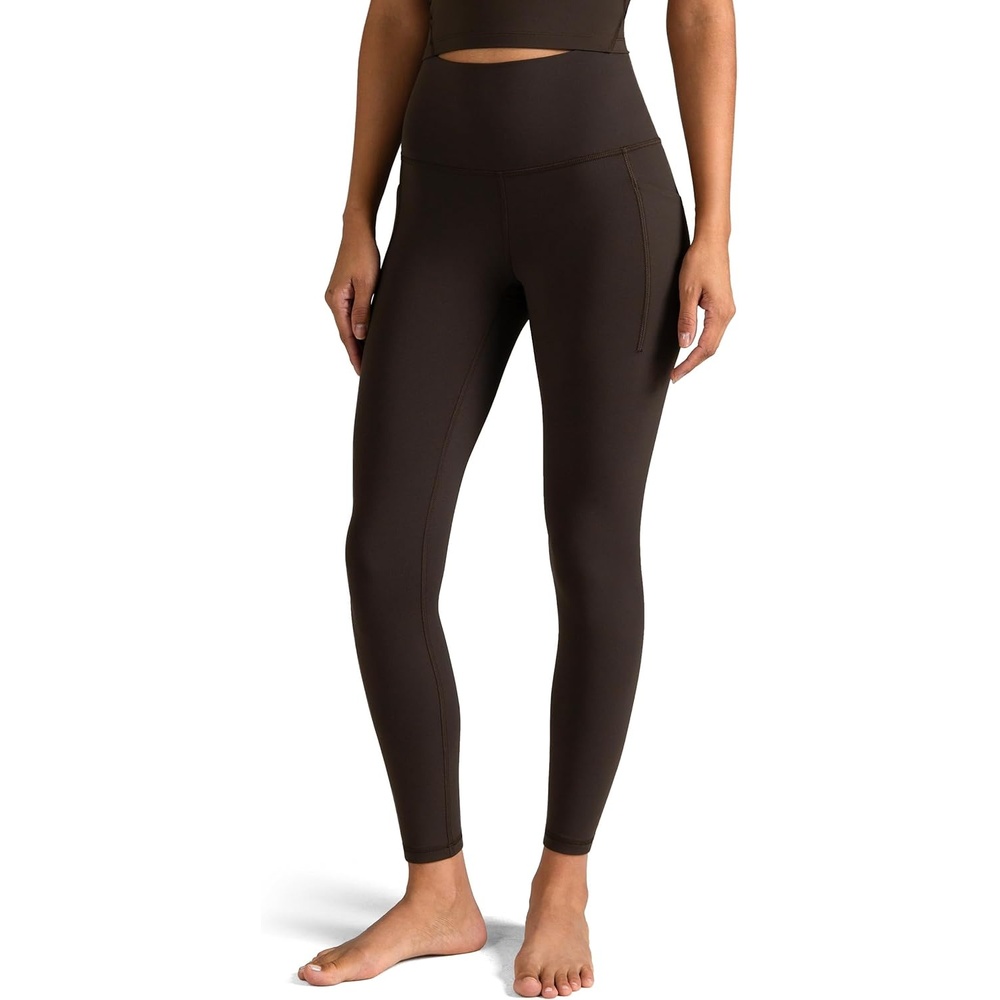 image:imageColorfulkoala Womens Dreamlux High Waisted Workout Leggings 25 28 Inseam Yoga Pants with PocketsEspresso