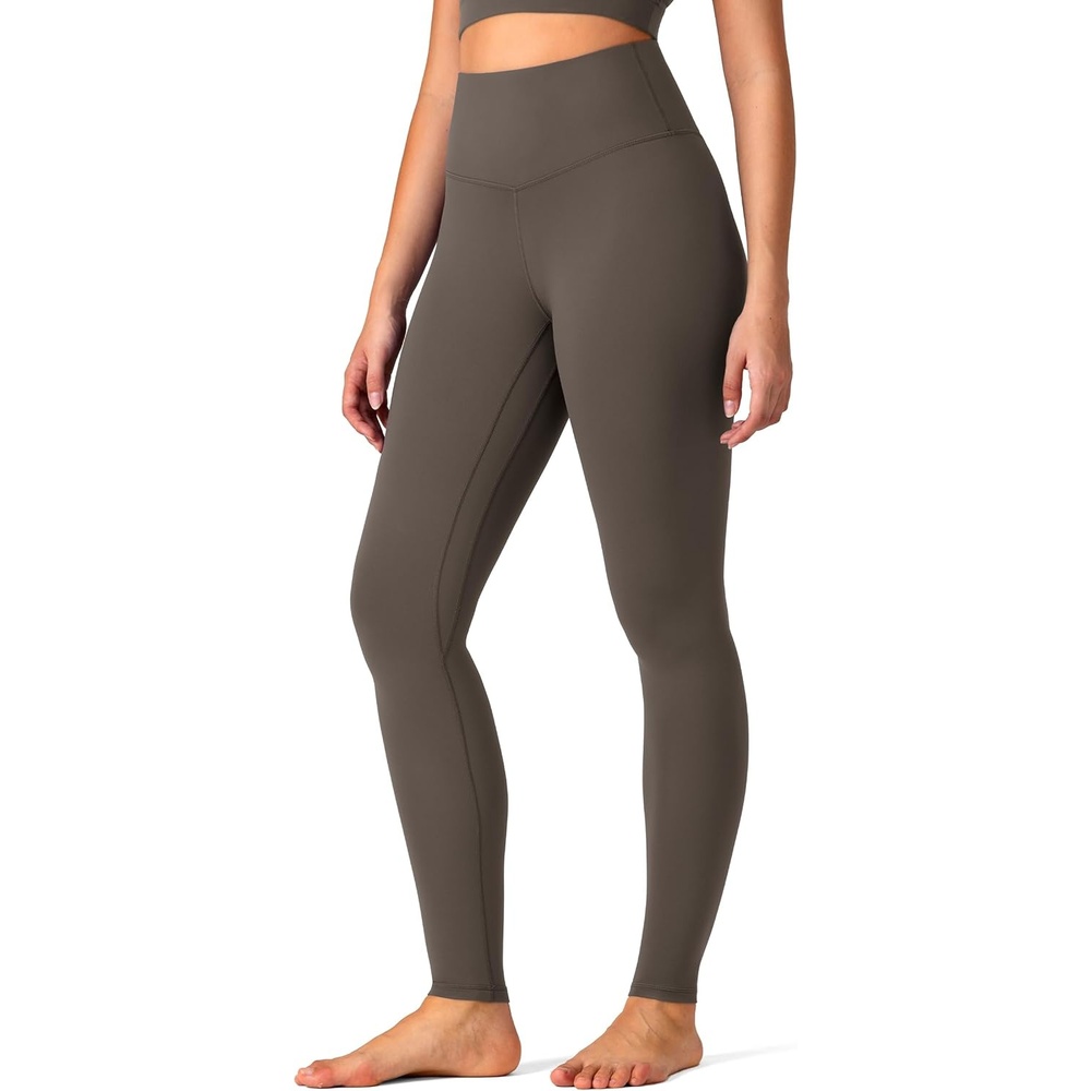 image:imageColorfulkoala Womens High Waisted Leggings for Women 28 Inseam Tummy Control Leggings Full Length Buttery Soft Yoga PantsMajor Brown