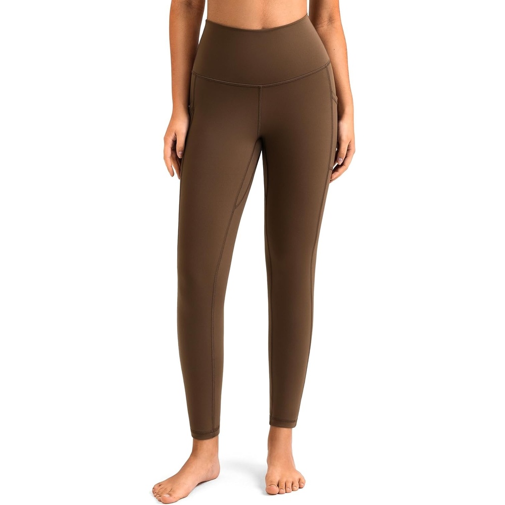 image:imageColorfulkoala Womens High Waisted Yoga Pants 78 Length Leggings with PocketsCocoa