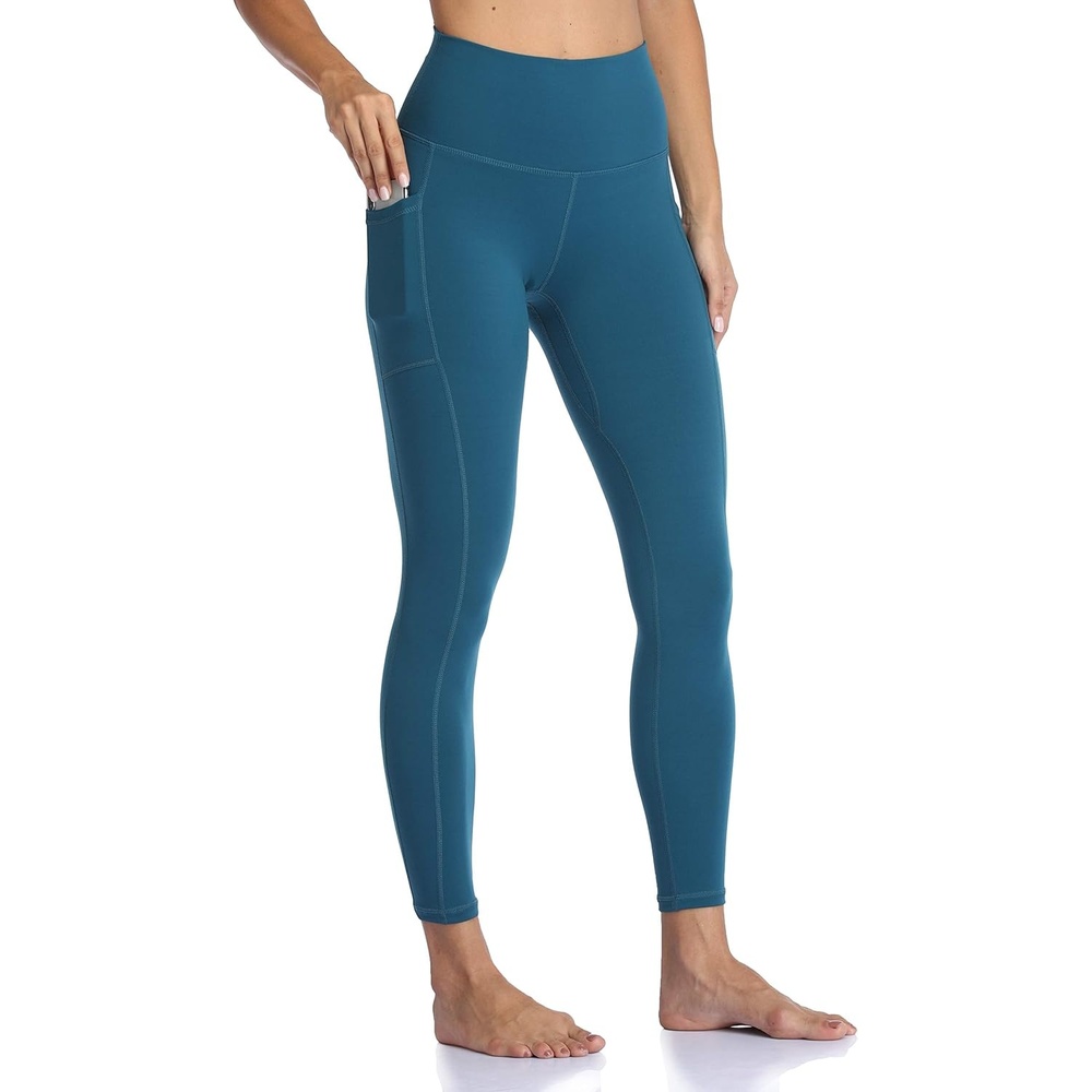 image:imageColorfulkoala Womens High Waisted Yoga Pants 78 Length Leggings with PocketsDark Teal