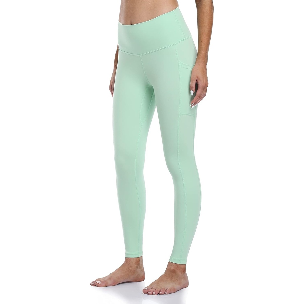 image:imageColorfulkoala Womens High Waisted Yoga Pants 78 Length Leggings with PocketsMint Green