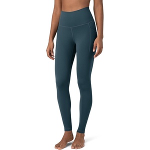 image:imageColorfulkoala Womens Dreamlux High Waisted Workout Leggings 25  28 Inseam Yoga Pants with PocketsDark Jasper
