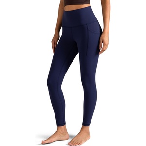 image:imageColorfulkoala Womens Dreamlux High Waisted Workout Leggings 25  28 Inseam Yoga Pants with PocketsEclipse