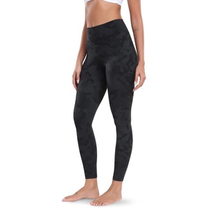 image:imageColorfulkoala Womens Dreamlux High Waisted Workout Leggings 25  28 Inseam Yoga Pants with PocketsGrey Camouflage
