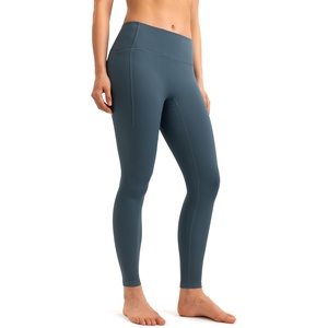 image:imageColorfulkoala Womens Fleece Lined Leggings 265 with Pockets Thermal Casual Workout No Front Seam Yoga Pants Winter WarmDark Jasper