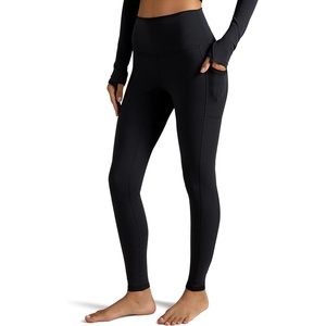 image:imageColorfulkoala Womens High Waisted Leggings 28 Inseam Full Length Workout Yoga Pants with PocketsBlack