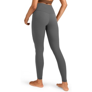 image:imageColorfulkoala Womens High Waisted Leggings for Women 28 Inseam Tummy Control Leggings Full Length Buttery Soft Yoga PantsCharcoal Grey