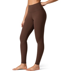 image:imageColorfulkoala Womens High Waisted Leggings for Women 28 Inseam Tummy Control Leggings Full Length Buttery Soft Yoga PantsCocoa