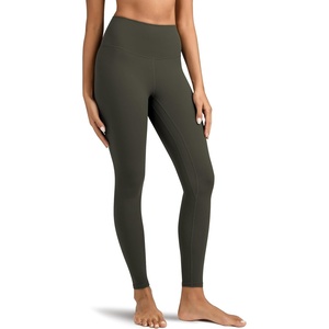 image:imageColorfulkoala Womens High Waisted Leggings for Women 28 Inseam Tummy Control Leggings Full Length Buttery Soft Yoga PantsOlive Green