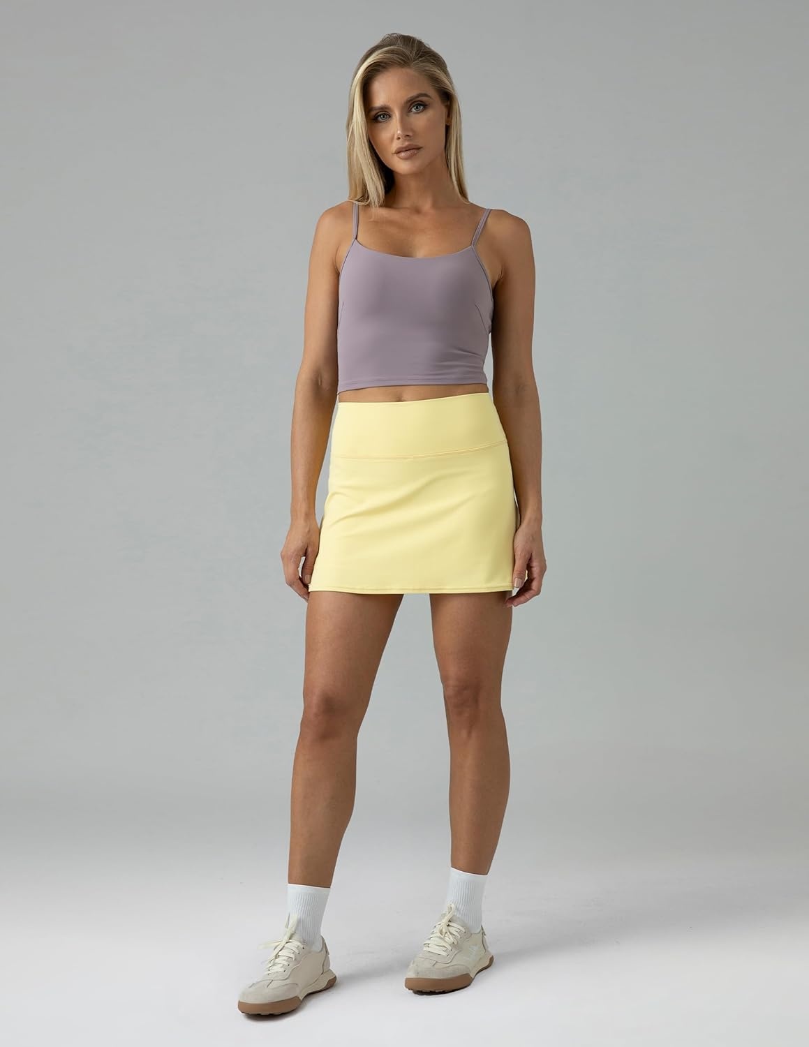 image:imageColorfulkoala Womens Dreamlux Crop Tank Tops with Built in Bra Adjustable Spaghetti Strap Workout Yoga CamisoleNirvana
