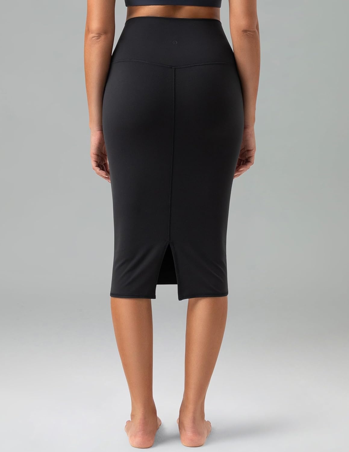 image:imageColorfulkoala Dreamlux Womens Midi Pencil Skirt High Waist Stretch Below Knee Bodycon for Office Work amp Business CasualBlack