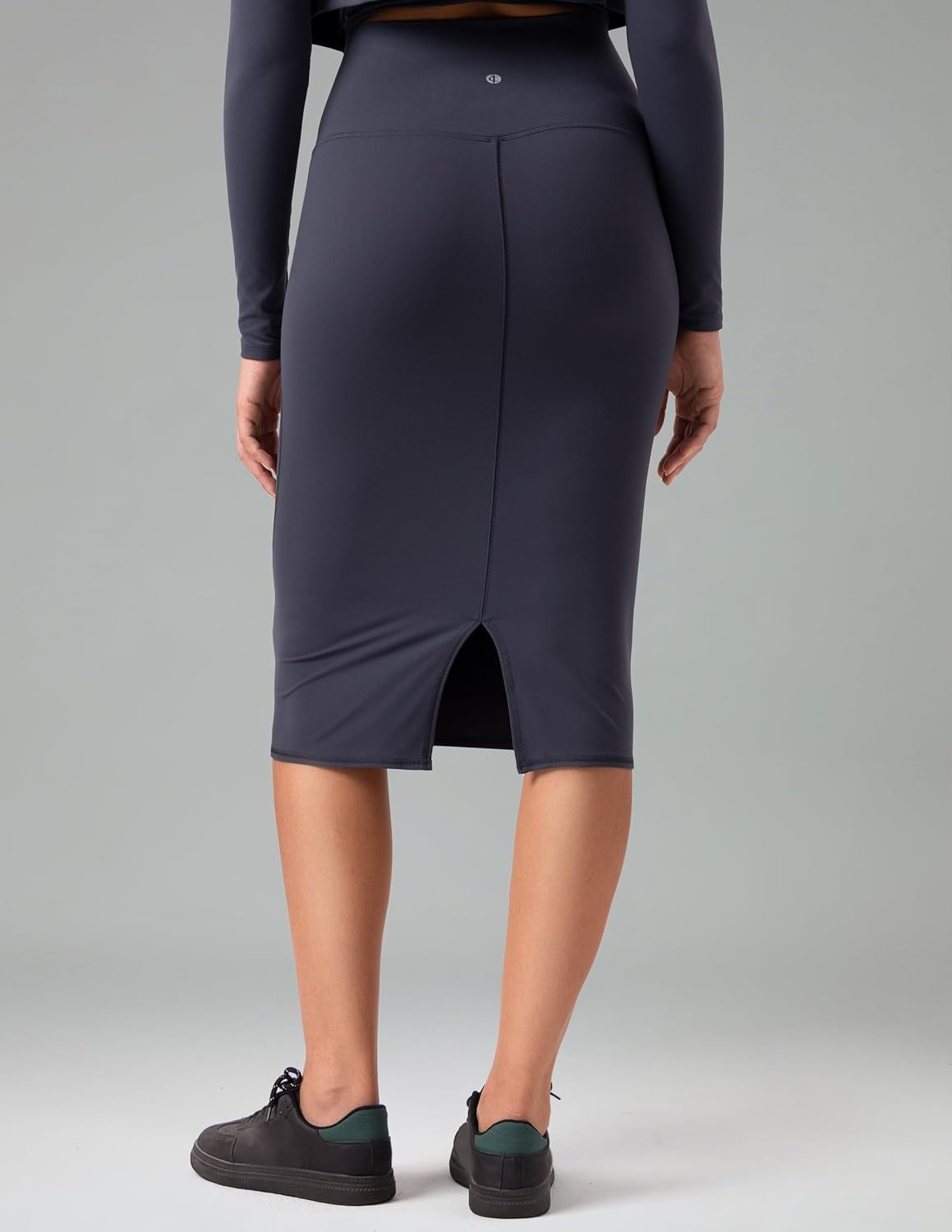 image:imageColorfulkoala Dreamlux Womens Midi Pencil Skirt High Waist Stretch Below Knee Bodycon for Office Work amp Business CasualBlue Ink