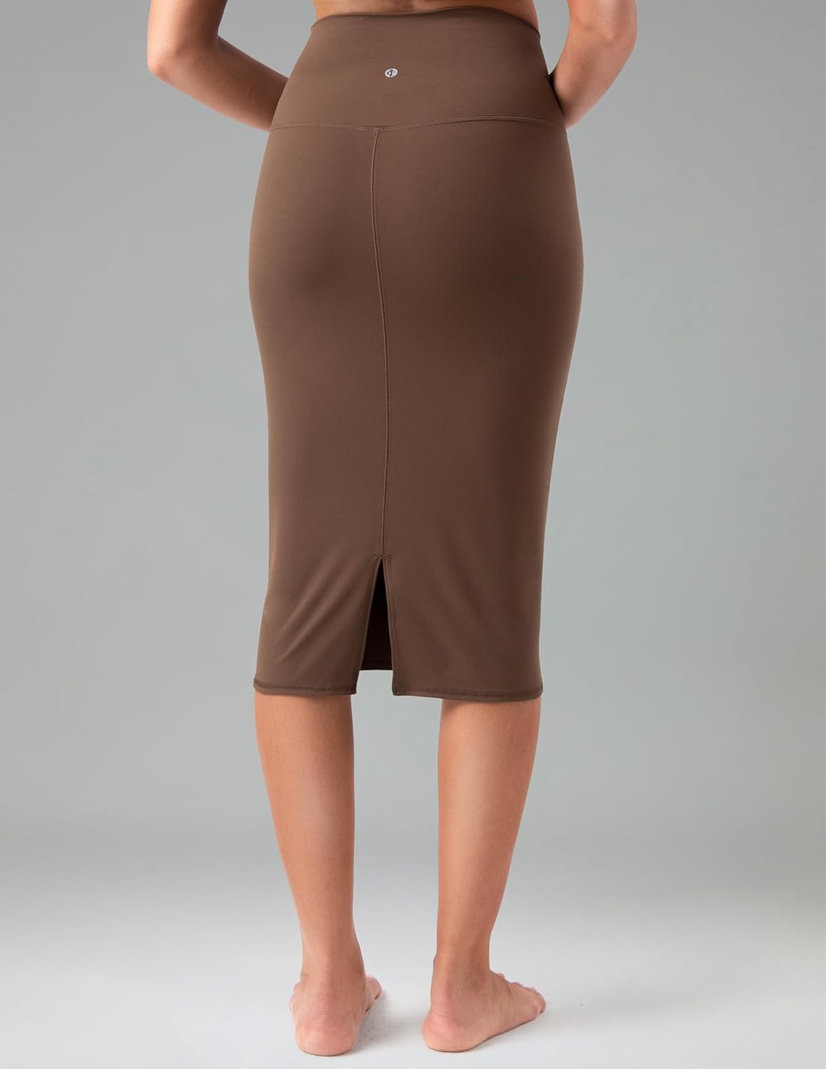 image:imageColorfulkoala Dreamlux Womens Midi Pencil Skirt High Waist Stretch Below Knee Bodycon for Office Work amp Business CasualCocoa