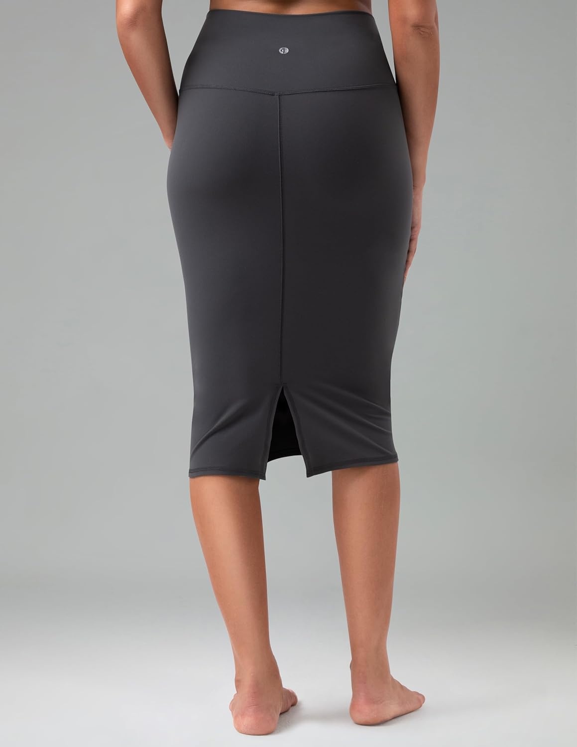 image:imageColorfulkoala Dreamlux Womens Midi Pencil Skirt High Waist Stretch Below Knee Bodycon for Office Work amp Business CasualDark Carbon