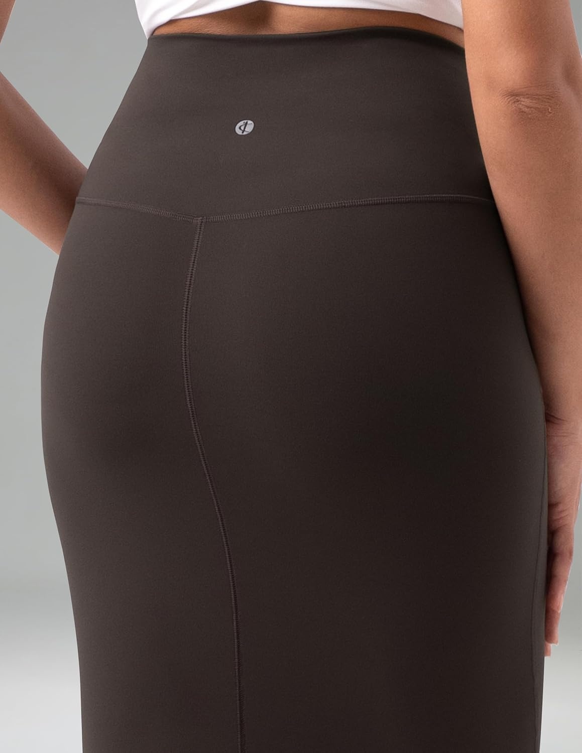 image:imageColorfulkoala Dreamlux Womens Midi Pencil Skirt High Waist Stretch Below Knee Bodycon for Office Work amp Business CasualEspresso