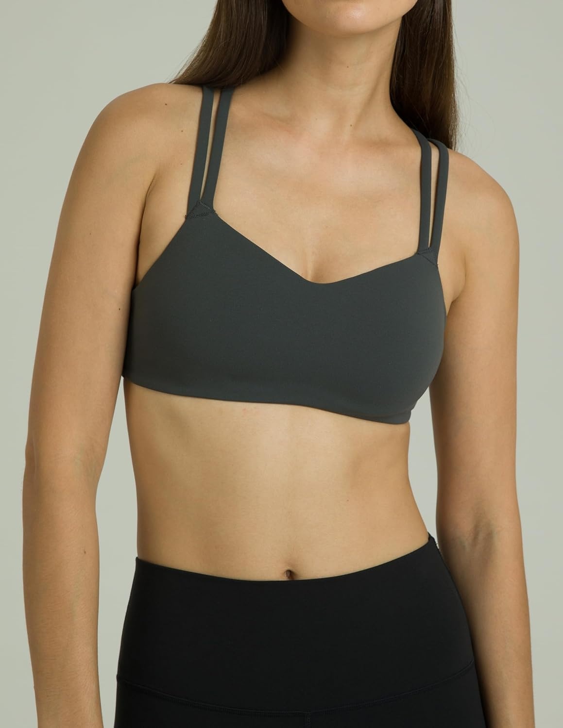 image:imageColorfulkoala Womens Dreamlux Strappy Sports Bra Crisscross Back Yoga Tops with Molded Foam Cups