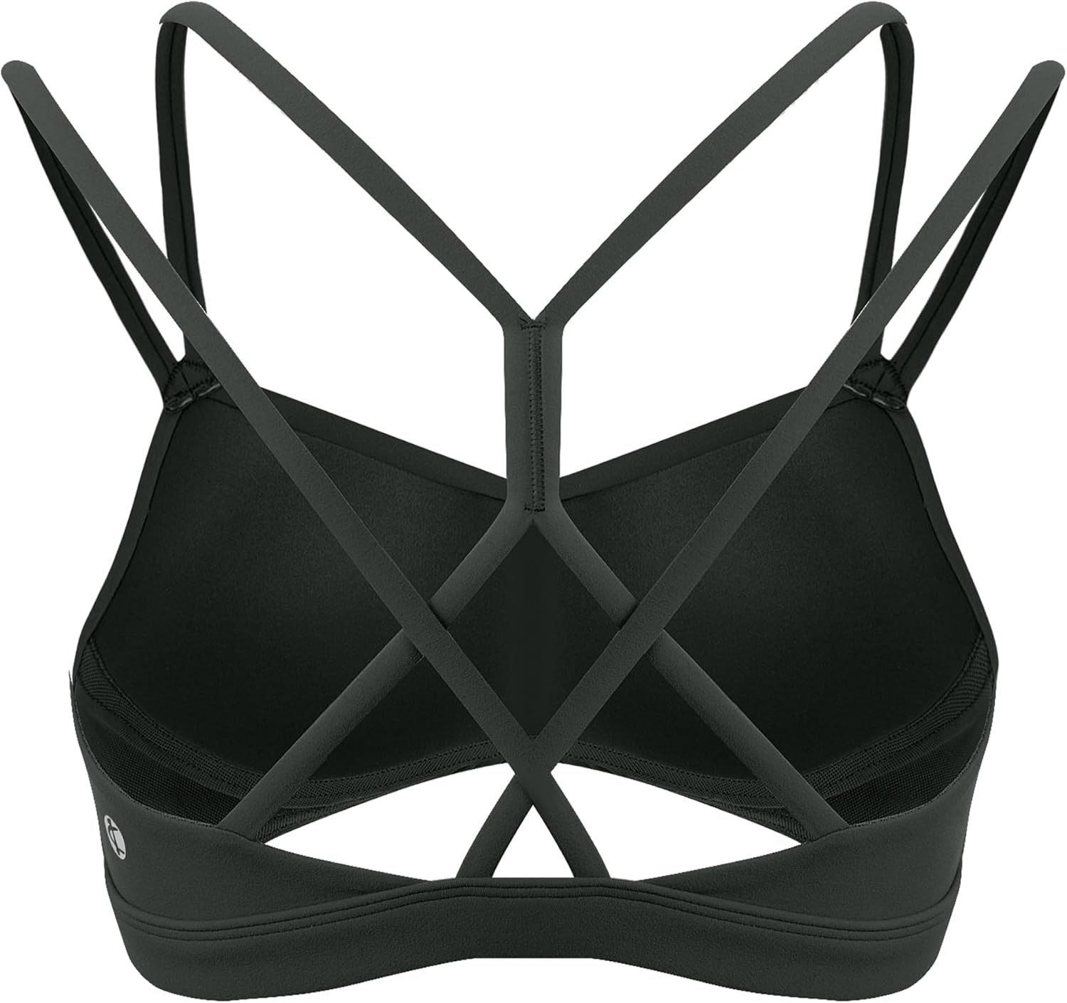 image:imageColorfulkoala Womens Dreamlux Strappy Sports Bra Crisscross Back Yoga Tops with Molded Foam Cups