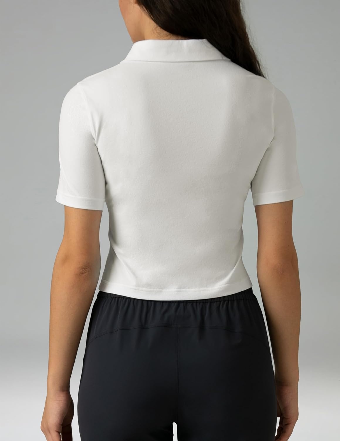 image:imageColorfulkoala Sorona Womens Short Sleeve Golf Polo Shirts Collared V Neck Quick Dry Tennis Workout Tops Moisture WickingWhite