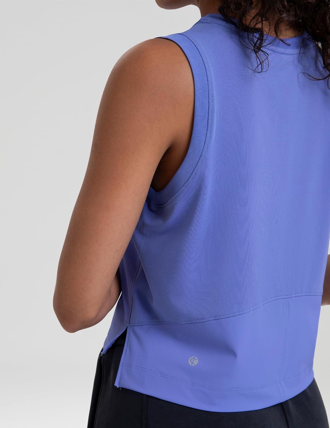 image:imageColorfulkoala Womens Breezy Mesh Back Muscle Tank Loose Fit Workout TopsLavender Blue