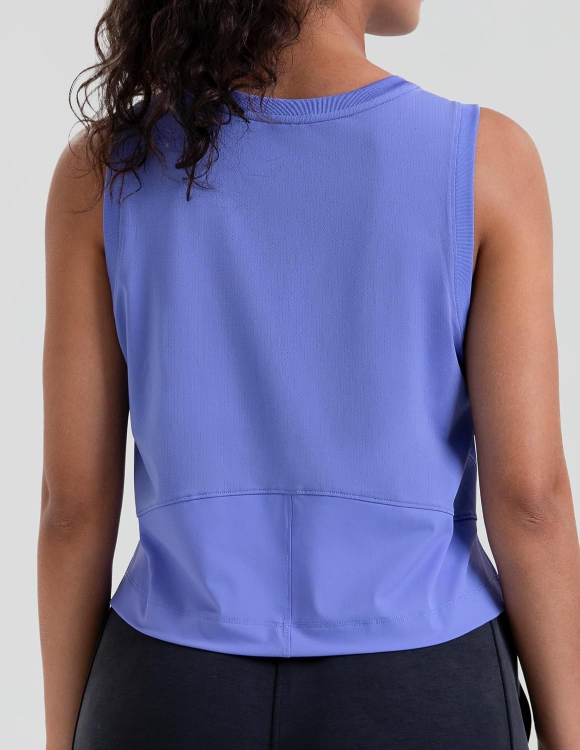 image:imageColorfulkoala Womens Breezy Mesh Back Muscle Tank Loose Fit Workout TopsLavender Blue