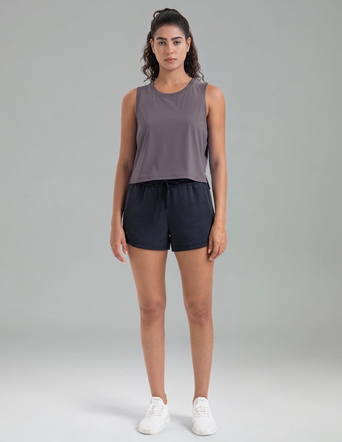 image:imageColorfulkoala Womens Breezy Mesh Back Muscle Tank Loose Fit Workout TopsNirvana