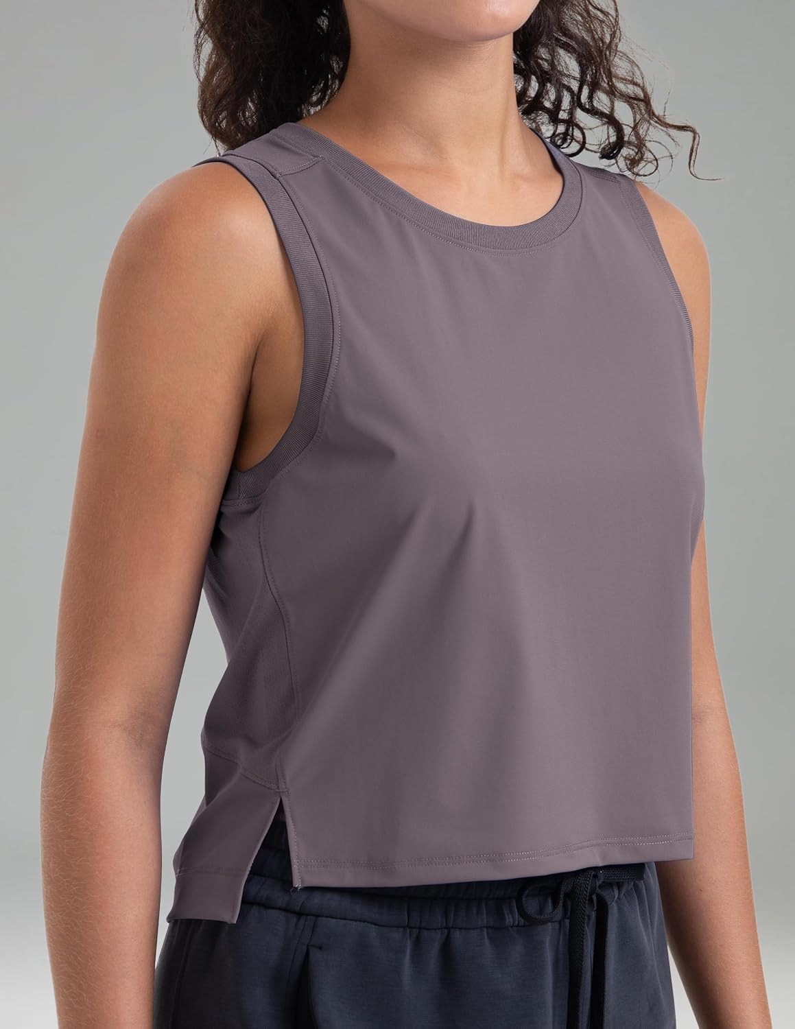 image:imageColorfulkoala Womens Breezy Mesh Back Muscle Tank Loose Fit Workout TopsNirvana