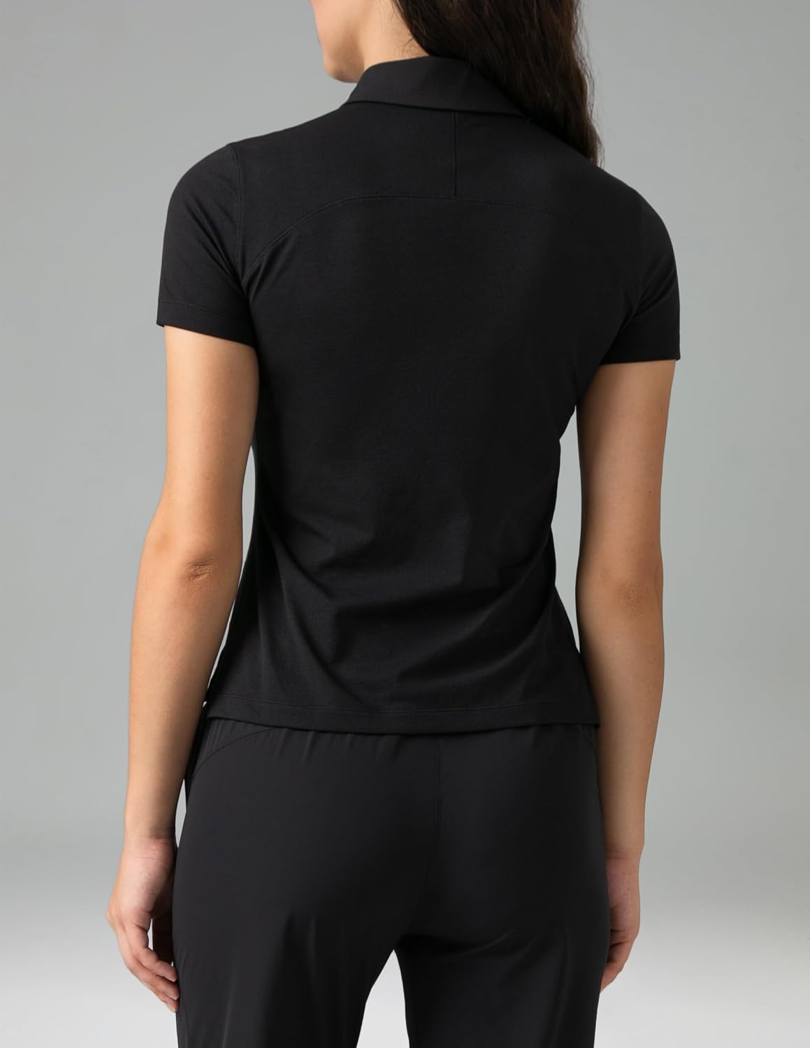 image:imageColorfulkoala Womens Golf Shirts Short Sleeves Tennis Polo with Collar Athletic Shirt Quick DryBlack