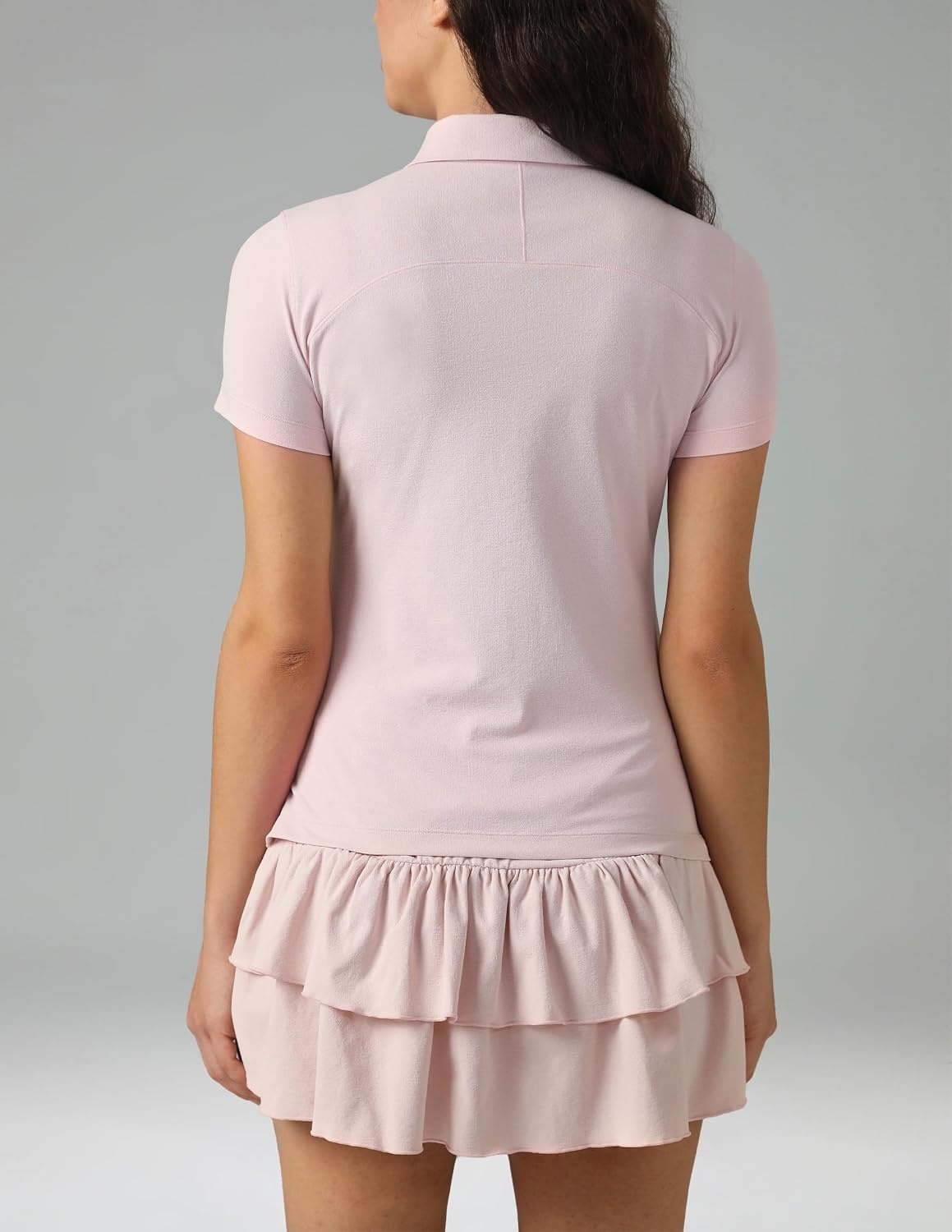 image:imageColorfulkoala Womens Golf Shirts Short Sleeves Tennis Polo with Collar Athletic Shirt Quick DryMarshmallow Pink