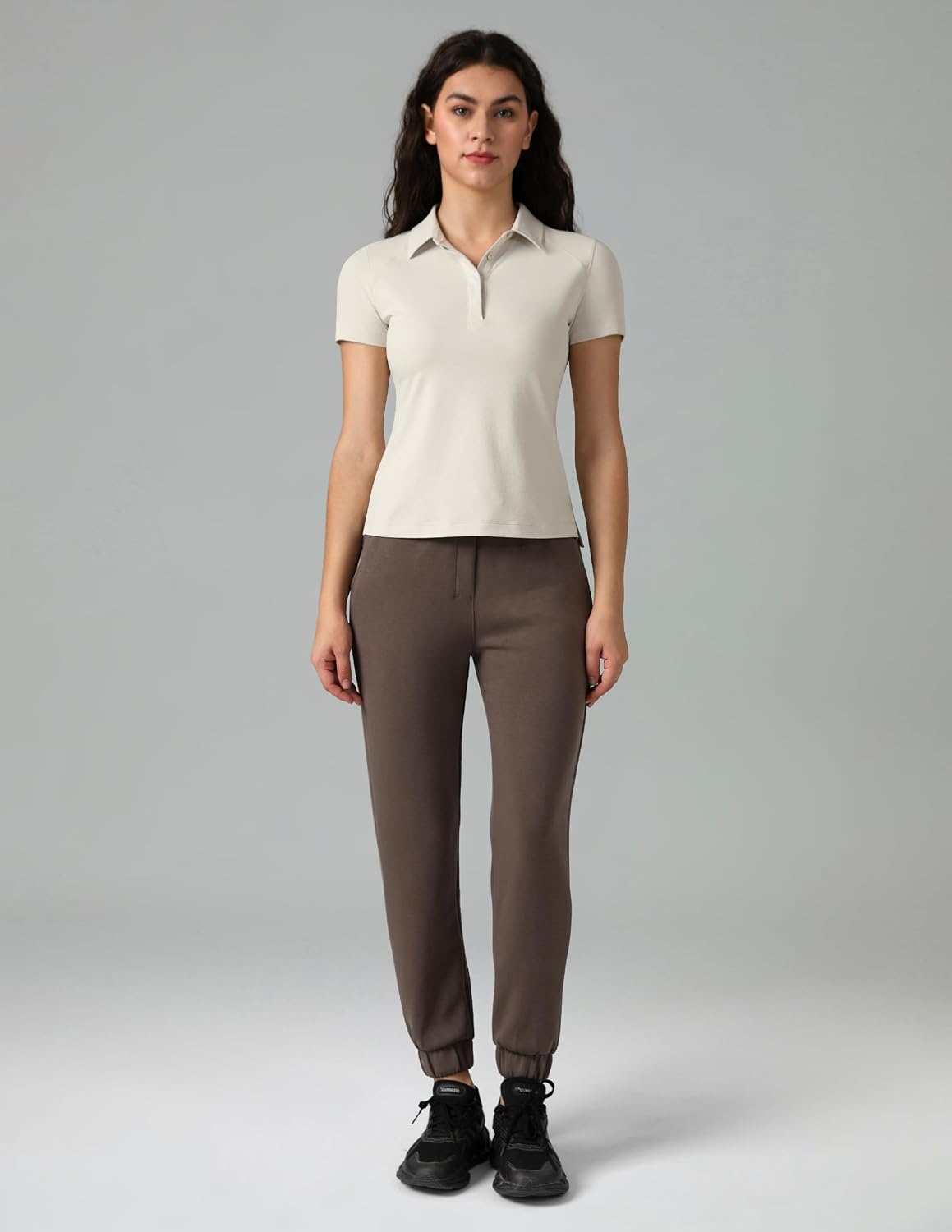 image:imageColorfulkoala Womens Golf Shirts Short Sleeves Tennis Polo with Collar Athletic Shirt Quick DryNatural
