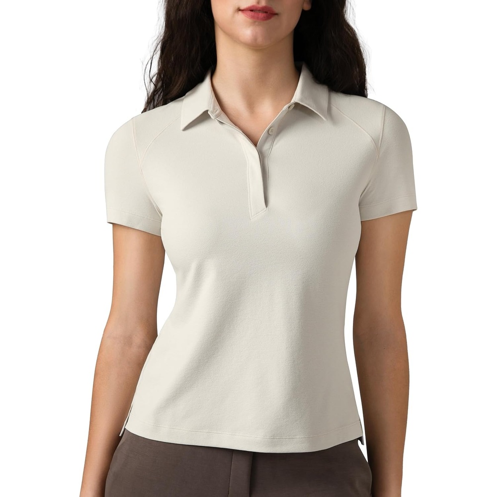 image:imageColorfulkoala Womens Golf Shirts Short Sleeves Tennis Polo with Collar Athletic Shirt Quick DryNatural