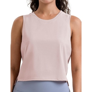 image:imageColorfulkoala Womens Breezy Mesh Back Muscle Tank Loose Fit Workout TopsIcy Pink