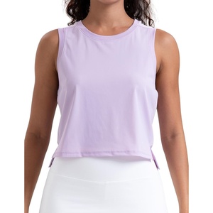 image:imageColorfulkoala Womens Breezy Mesh Back Muscle Tank Loose Fit Workout TopsLilac
