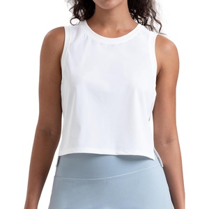 image:imageColorfulkoala Womens Breezy Mesh Back Muscle Tank Loose Fit Workout TopsWhite