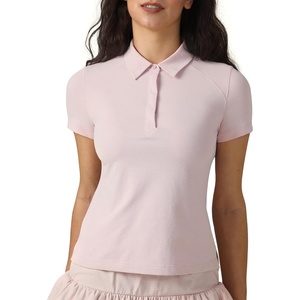 image:imageColorfulkoala Womens Golf Shirts Short Sleeves Tennis Polo with Collar Athletic Shirt Quick DryMarshmallow Pink